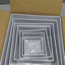 10 Pcs Acrylic Buffet Risers, Large Stackable Food Display Stand, Nesting Cube Box with Hollow Bottom, Food Risers for Buffet Table Dessert Jewelry Catering(10'' 9'' 8'' 7'' 6'' 5'' 5'' 4'' 4'' 3'')