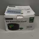 RVGUARD 50 Amp 25 Foot RV/EV Extension Cord, NEMA 14-50P/R Heavy Duty Extension Cord with LED Power Indicator and Cord Organizer, Green, ETL Listed