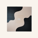 Mylle Black and Cream Shapes Mat