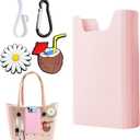 Silicone Phones Holder Compatible with Bogg Bags, Phone Case Holder Charms Accessory Compatible with All Bogg Bags,Phones Holder Attachment for Beach Tote Bags, With 2Pcs Charms & 2Pcs Key Hooks