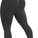 Impact Hidden Scrunch Butt Leggings for Women Mid Low Waist Gym Workout Legging Tummy Control Booty Lifting Yoga Pants (Medium)