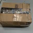 16 Pack - 8 inch Black Hidden L Shelf Bracket (1/5 Inch Thicked) Iron Floating Shelf Brackets Rustic Industrial Metal Brackets for Shelf Support