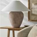 Livabliss x Galey Alix Camden Ford Traditional Table Lamp, 26" H x 28" W x 28" D, Beige