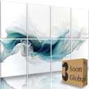 8-Pack Acoustical Wall Panels,48 X 32 Inches Sound Absorbing Panels, Decorative Acoustical Wall Panels, Acoustic Treatment for Recording Studio, Ethereal Illumination