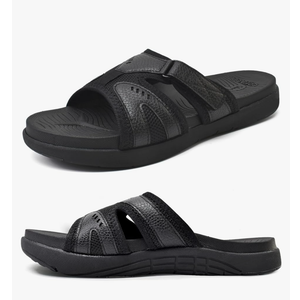 COFACE Mens Sport Recovery Sandals Plantar Fasciitis Soft Cushion Lightweight Orthotic Slides for Men