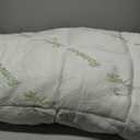 Ultra Soft Queen Size Mattress Topper - Viscose Made from Bamboo Pillow Top Mattress Pad for Back Pain Relief - Naturally Cooling for Hot Sleepers, Green