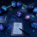 2 x 24 Pack Twelve Constellations Slow Rising Squishies with Valentines Cards Galaxy Stress Balls for Kids School Class Classroom Valentines Day Gifts Prizes Party Favors