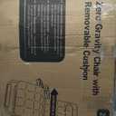 Suteck Oversized Zero Gravity Chair,29 In XL Lounge Chair w/Removable Cushion & Headrest, Reclining Camping Chair w/Upgraded Lock and Footrest, Reclining Patio Chairs Recliner for Indoor Outdoor