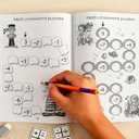 32 Page Math Crossword Exercise Book, Fun Addition and Subtraction Exercises, Captivating Illustrations, Enhancing Mental Arithmetic Skills, and stimulating Learning Interest