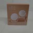 Led Makeup Mirror with Lights, 20X Magnifying Mirror, Rechargeable Magnified Makeup Mirror with 360Rotation & Height Adjustable, Detachable Vanity Mirror(Black)