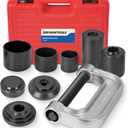 DAYUAN Ball Joint Press & U Joint Removal Tool Kit with 4x4 Adapters for Most 2WD and 4WD Cars and Light Trucks with Red Storage Case Red