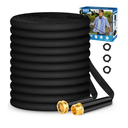 Garden Hose 50ft, Non-Expanding, Lightweight, Leak-Proof Metal interface, No-Knots, Portable, Wear-Resistant, Sturdy, Flexible, 3/4GHT, Water Hose for Yard, Garden