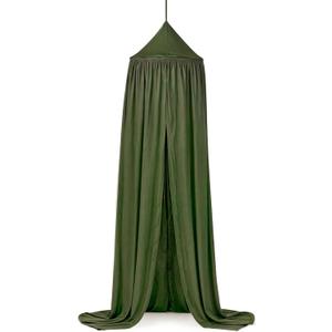 Green Bed Canopy, Hanging Round Dome Mosquito Net Curtains Tent Canopies Over Corner Cute Princess Style Decoration Crib Ceiling Castle For Girls Baby Kids Boys Child Nursery Bedroom Reading Nook Play