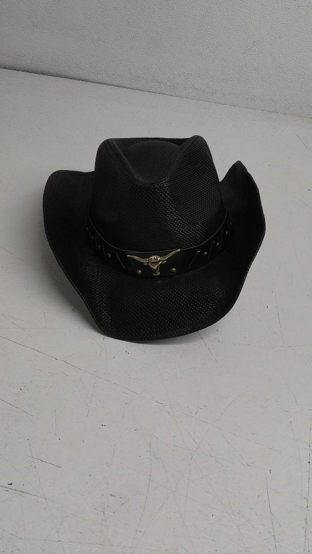 Livingston Men & Women's Woven Straw Cowboy Hat w Hat Band
