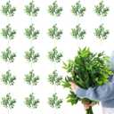 Xinnun 30 Pcs Artificial Italian Ruscus Greenery Stems 26.8 Inch Hanging Spray Fake Greenery for Centerpieces Faux Leaves Swag for Floral Arrangement Wedding Bouquet Garland Arch Home Decor