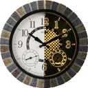OCEST 18inch Large Indoor Outdoor Clock Illuminated Wall Clock with Thermometer Hygrometer & Night Light Waterproof Battery Operated Silent Non-Ticking Wall Clocks Decor for Patio Pool Porch Bathroom