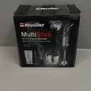 Mueller Multistick 5-in-1 Immersion Blender Handheld, 12 Speed Hand Mixer - Turbo Boost, Heaviest Duty Copper Motor, Titanium Blades Hand Blender, Milk Frother Wand, Whisk, Beaker, Chopper, Grey (Gray)