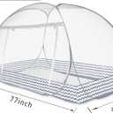 Instant Pop-Up Mosquito Net Tent for Bed | Full Enclosure Design with Ultra-Fine Mesh & Portable Foldable Frame | Indoor/Outdoor Camping, Travel Bed Canopy - Easy Setup & Pack up(Twin Size)