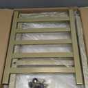 IBUYKE Rectangular Makeup Stool with Adjustable Feet and Storage Space, Footrest Chair, PU Vanity Seat, Multi-Use as Small Side Table or Ottoman, for Bedroom, White