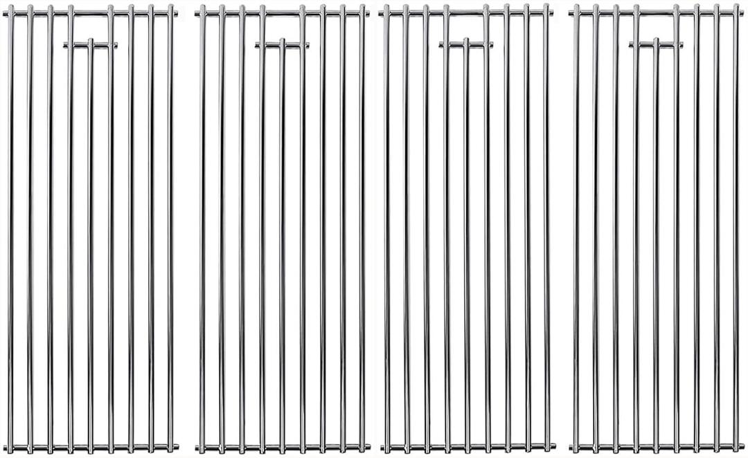 16517 Grill Grates Replacement Parts for Bull 4 Burner Angus 47628 47629 Outlaw 26038 26039 Steer Premium 69008 69009 Solid Stainless Steel BBQ Cooking Grid for Bull 7 Burner Premium 18248 18249 4 PCS