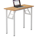 Need Small Desk 31 1/2" No Assembly Foldable Writing Table, Sturdy and Heavy Duty Folding Computer Desks for Small Space/Home Office/Dormitory AC5BW (80 * 40)