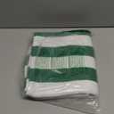 Green and White Striped Outdoor Rug 27.5'' x 43'' Spring Doormat Layered Welcome Mat for Farmhouse Spring Front Porch Entryway Decor