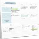 Lamare Weekly Planner Notepad  Premium Undated Weekly To Do List Notepad for School, Home & Office Day Planner, Desk To Do List Pad and Productivity Planning Pad (Blue)