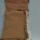 MIULEE Fall Decorative Couch Pillow Covers Neutral Linen Fringe Throw Pillows Set of 4 Soft Rustic Cushions Boho Farmhouse Pillowcases for Bed Sofa Living Room Home Decor 18x18 Inch Beige/Brown/Green