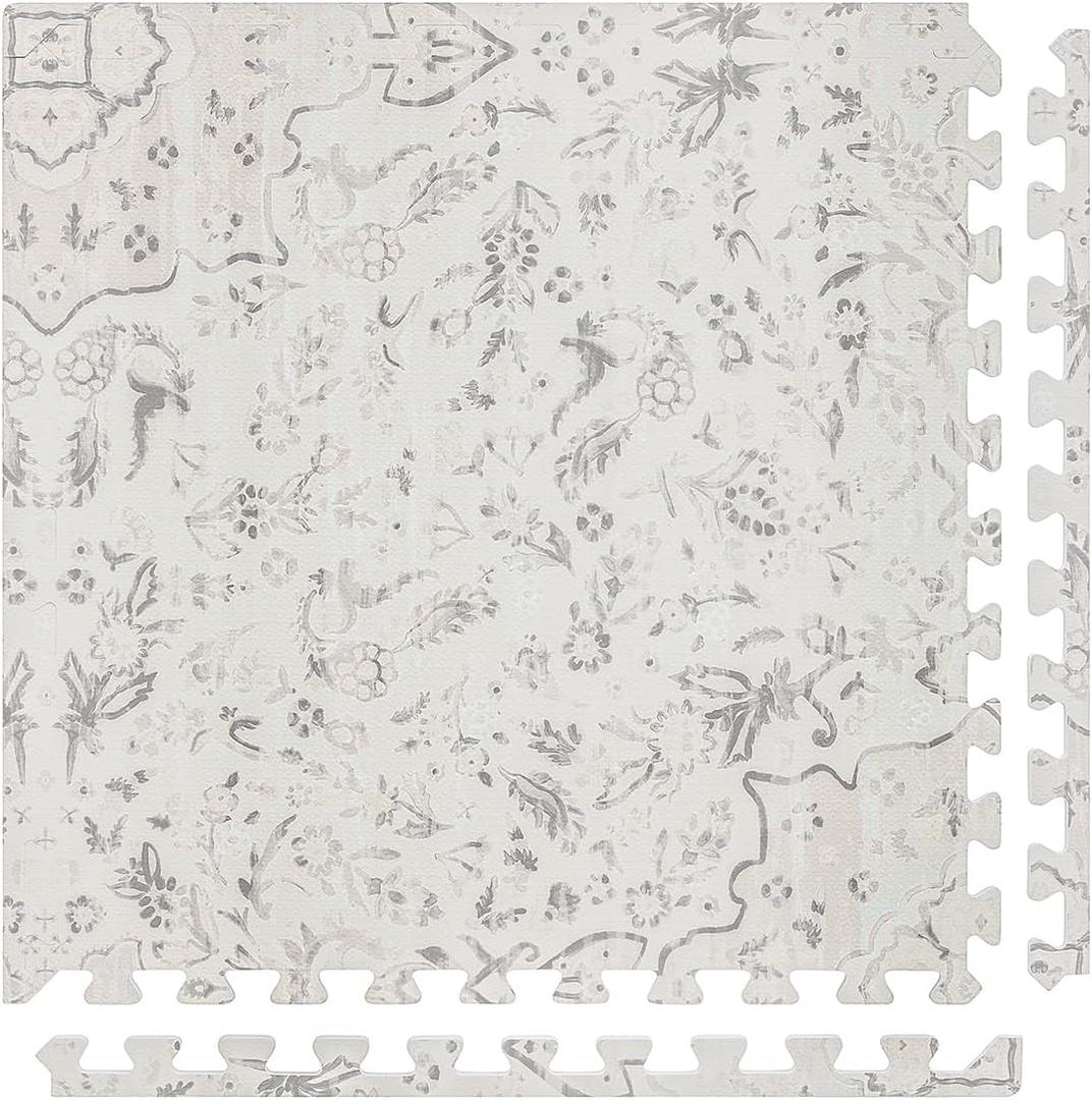 House of Noa Play Mat  4x8 Latte Emile  Set of 8 Tiles  Cushioned EVA Foam Play Mat for Floor, Soft Interlocking Mats for Hard Floors