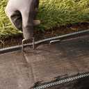 GardenMate 100-Pack Anti-Rust 6'' 11 Gauge Heavy-Duty Flat-Top U-Shaped Garden Stakes Staples Spikes Pins Pegs - Ground Stakes for Anchoring Landscape Fabric