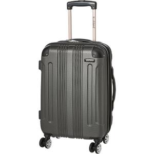 Rockland London Hardside Spinner Wheel Luggage, Grey, Carry-On 20-Inch