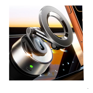 LISEN SuctionPro Phone Holder for Car【Auto Vacuum 3.0】, Magnetic Phone Holder with Suction Cup, Car Mount for Magsafe Universal Car Accessories Gifts for Men Women for iPhone 17 Pro Max Air 16 15 14