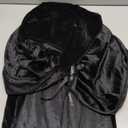 LHJ Unisex Full Length Hooded Robe Cloak Long Velvet Cape Cosplay Costume (Large, Black)