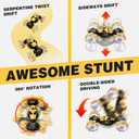 Remote Control Car for Boys 8-12, 4WD Gesture Sensing RC Stunt Car 2.4Ghz with Lights Music Sprayer RC Cars for Boys Age 4-7 8-12 Hand-Controlled Cars Toys Birthday Gifts for Kids Girls Yellow