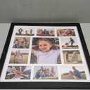 Americanflat 20x20 Collage Picture Frame with Polished Plexiglass - Multi Picture Frames Fit One 8x10, Four 5x5 and Six 4x6 Photos or Use as One 20x20 Frame - Signature Collection - Black