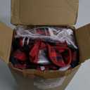 10 Pcs Christmas Kitchen Set, 4 Red and Black Plaid Kitchen Dish Towels 2 Farmhouse Pot Holders 2 Buffalo Check Oven Mitts Glove Rustic Non Slip Rugs and Mats for Home Decorations Christmas Mom Gifts