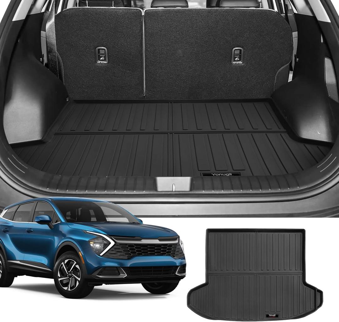 Custom for 2023 2024 2025 Kia Sportage & Sportage Hybrid Cargo Mats Trunk Liner All Weather TPE Protection Mat Accessories (for 2023-2025 Kia Sportage)