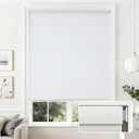 Joydeco No Drill Light Filtering Cellular Shades, 29" W x 64" H, White