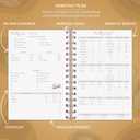 PLANBERRY Budget Planner  Undated Monthly Finance Organizer  Financial Spiral Notebook for Money Budgeting with Expense & Bill Tracker - 6.1x8.1 Softcover (Golden Jungle)