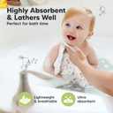 6-Pack Cotton Baby Washcloths for Newborn - Organic Cotton Muslin Soft Wash Cloths for Babies, Infant, Kids,Toddler Towels for Boy,Girl,Super Absorbent Face Cloths,Scratch-free Baby Rags (Sweet Charm)