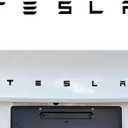 for Tesla Tailgate Insert Letters Emblems ABS Material Compatible with Tesla Model 3 Y S X Series Accessories (Matte Black)