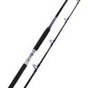 Fiblink 1-Piece/ 2-Piece Saltwater Offshore Trolling Rod Big Game Rod Conventional Boat Fishing Pole (2-Piece, 8' - 30-50lbs)