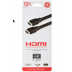 GE HDMI® High Definition Multimedia Interface, 12 ft 