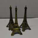 Shimeyao 3 Pcs 6 Inch Eiffel Tower Cake Topper Paris Small Eiffel Tower Centerpiece for Tables Top Mini Statue Figurine Home Decoration for Souvenirs Christmas Party Ornament