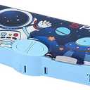 Cute Cartoon Space Pencil Case for Boys,Pop Up Multifunctional Pencil Box with Sharpener,Schedule,School Supplies,Pencil Pouch with Compartments