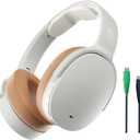 Skullcandy Hesh ANC Over-Ear Noise Cancelling Wireless Headphones, 22 Hr Battery, Microphone, Works with iPhone Android and Bluetooth Devices - Mod White