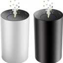 Waterless Essential Oil Diffuser, Portable Aromatherapy Diffuser, Mini Scent Machine, Battery Operated, 1/4/8-Hour Timer, 20ml Capacity, 3 Mist Levels for Home, Car, Room Office.No Included Oil(2pcs) (Black+silver)