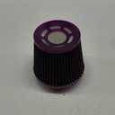 muge racing 3-inch Cold Air Intake Filter 76mm, High Performance Clamp-On Engine Intake Air Filter, Washable Reusable & Universal Round Tapered Replacement Air Filter, Purple