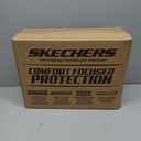 Skechers Memory Foam Seat Covers,Leather Car Seat Covers, Ultimate Comfort & Support Front Seat Covers Airbag Compatible, Automotive Universal Fit Most for SUVs, Vans, Sedans, Cars, Trucks,Black