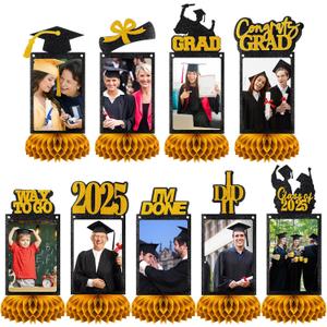 Spiareal 9 Pcs Graduation Decorations Class of 2026 Table Centerpieces Congrats Glitter Grad Honeycomb for Photo Toppers 2026 Congratulate Graduation Party Decor Favor Supplies(Gold) Spiareal 9 Pcs Graduation Decorations Class of 2026 Table Centerpieces Congrats Glitter Grad Honeycomb for Photo Toppers 2026 Congratulate Graduation Party Decor Favor Supplies(Gold)